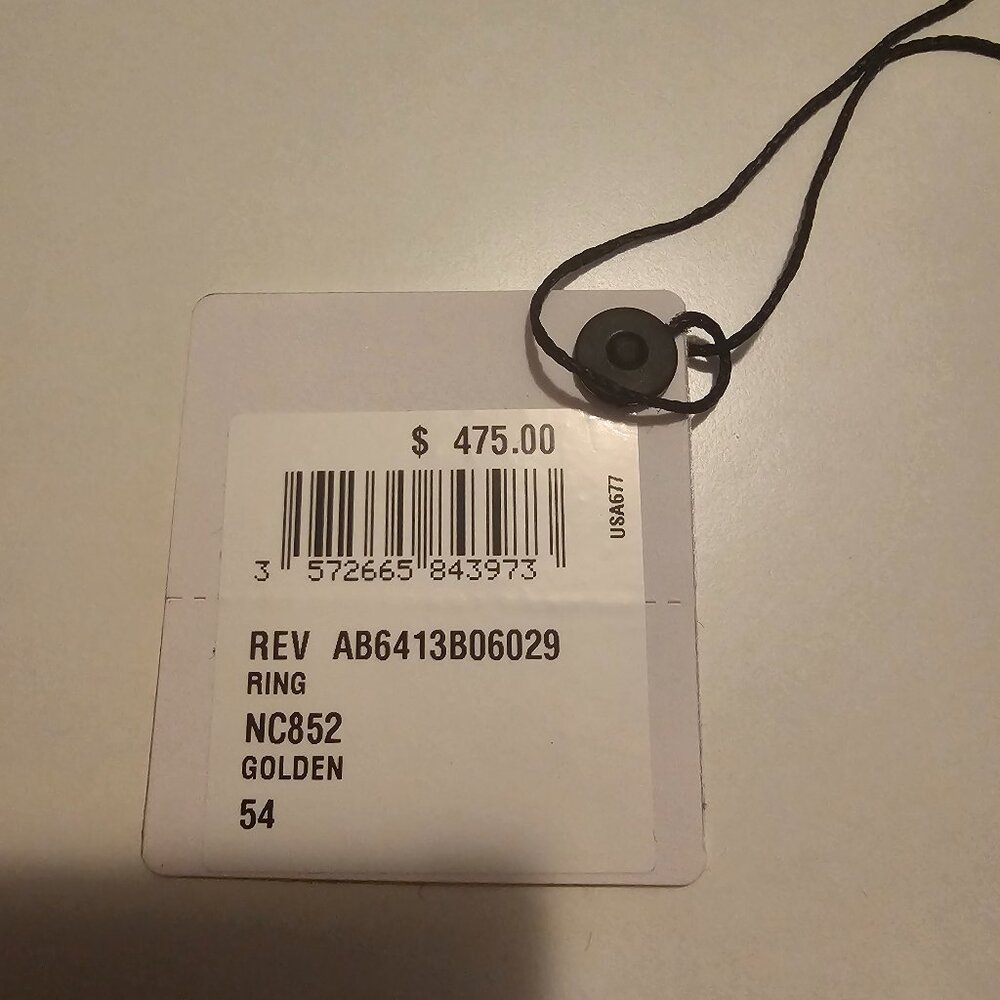 Authentic Gold Chanel Interlocking Cc Ring - image 4